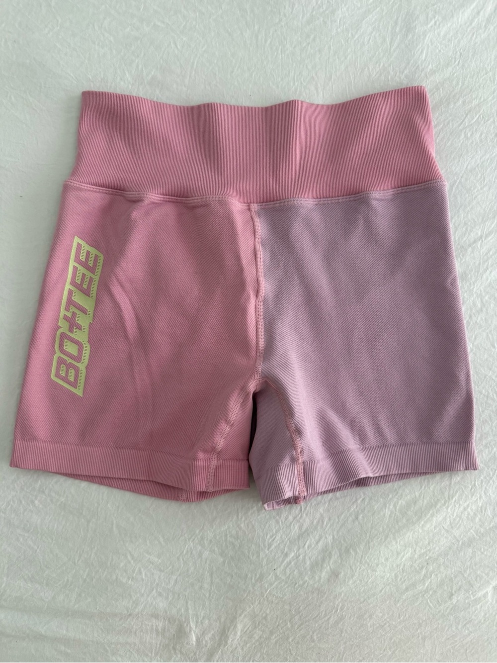 BO+TEE Pink Two-Tone Bike Shorts